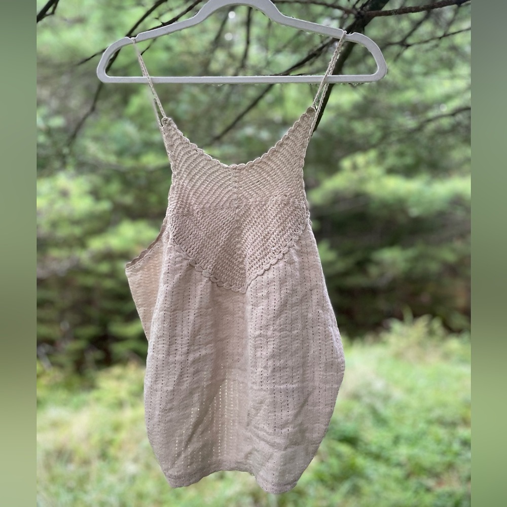 h&m crochet tank